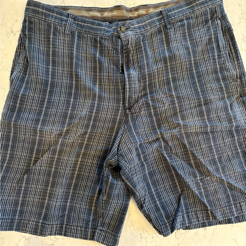 Tommy Bahama Navy Plaid Men's Shorts